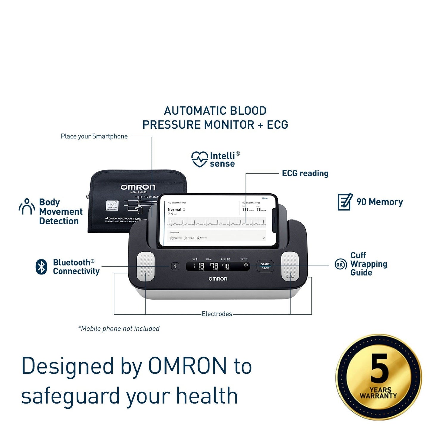 Complete | Upper Arm Blood Pressure Monitor HEM-7530T